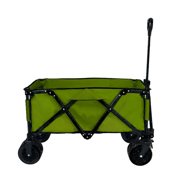 Steel Frame Collapsible Camping Folding Wagon Utility Cart